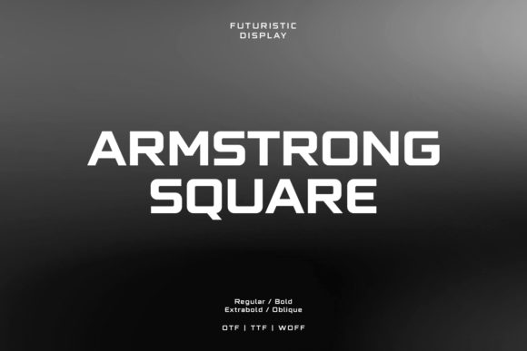 Armstrong Square: A Bold, All-Caps Display Typeface