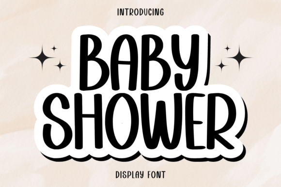Baby Shower: A Playful and Elegant Display Font