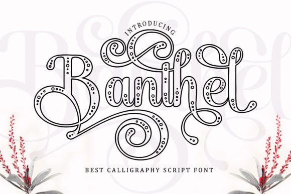 Banthel Outline: Elegant Script for Creative Design