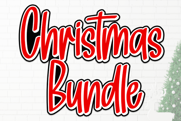 Christmas Bundle: Festive Handwritten Font for Holiday Designs