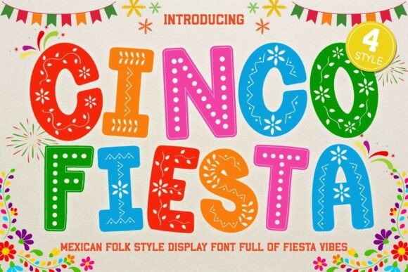 Cinco Fiesta: A Papel Picado-Inspired Display Font