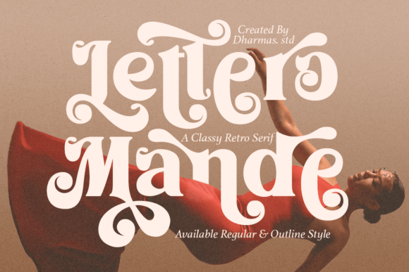 Discover Lettero Mande: A Playfully Nostalgic Vintage Typeface