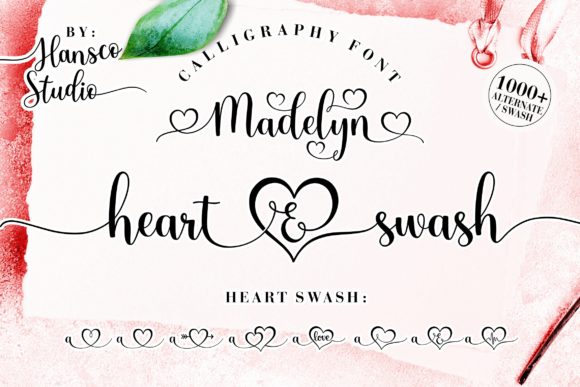 Discover the Elegant Versatility of the Madelyn Heart Script Font