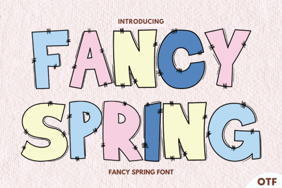 Fancy Spring: A Vibrant Typeface for Seasonal Designs