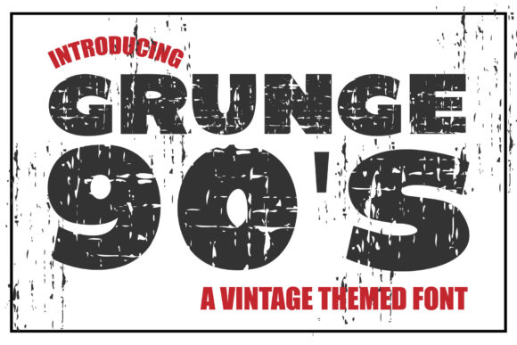 Grunge 90'S: The Bold Display Font for Modern Design
