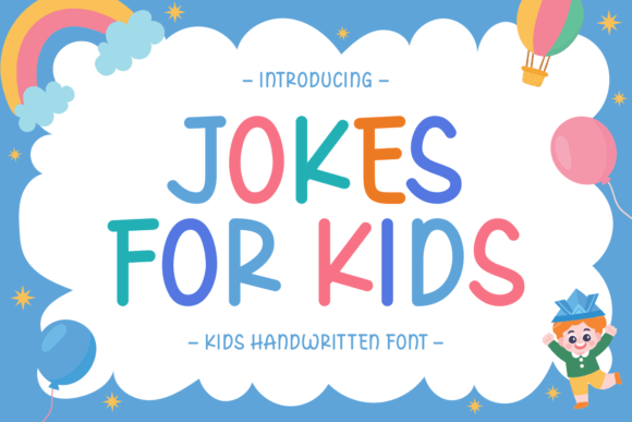 Jokes for Kids: A Playful Handwritten Font for Creative Projects