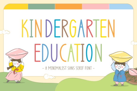 Kindergarten Education: The Friendly Sans-Serif Font for Creative Projects