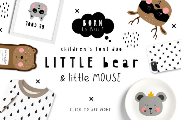 Little Bear & Little Mouse Duo: A Playful Font Pair