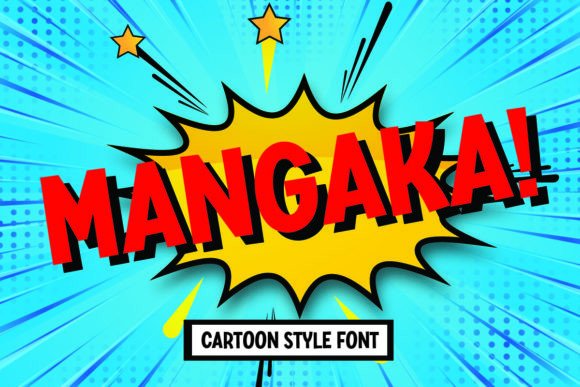 Mangaka: A Bold Display Font for Kids' Comics