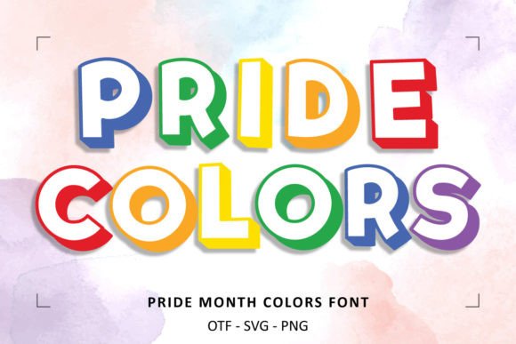 Pride Month Colors: A Font Inspired by the Rainbow Flag