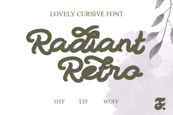Radiant Retro: A Typeface Blending Vintage Charm and Modern Energy