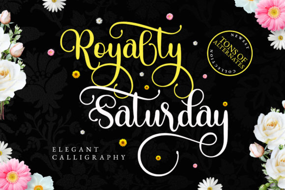 Royalty Saturday: Elegant Modern Calligraphy Script