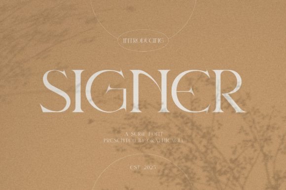 Signer: A Classy and Modern Serif Typeface