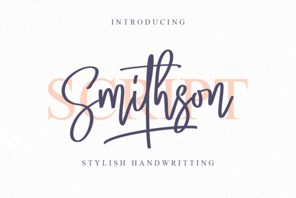Smithson: A Handwritten Font for Modern Elegance